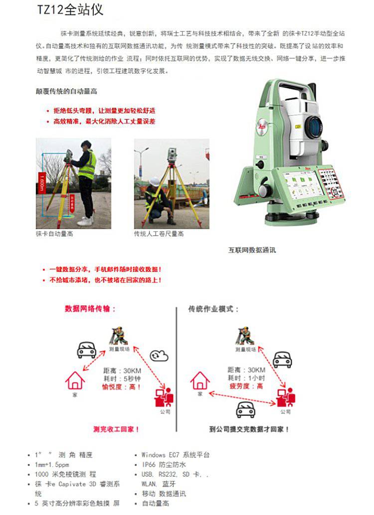 徕卡全站仪在监测领域的应用及其优势