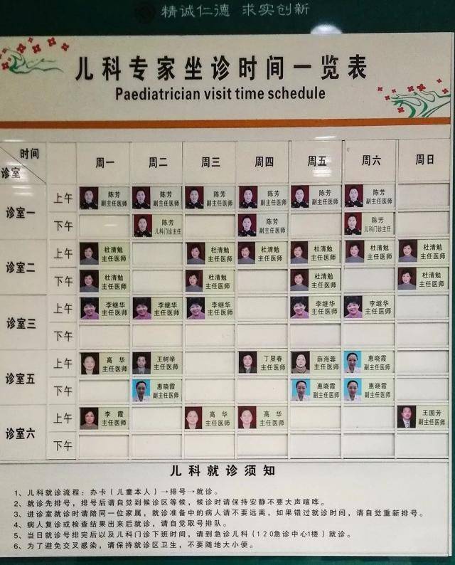 省立儿科专家坐诊表，专业力量守护儿童健康