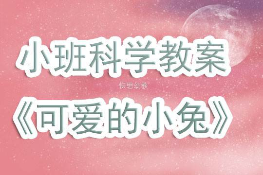 小班美术教案，可爱的兔子