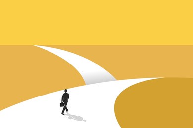 人物道路图标，塑造人生轨迹的指引灯塔