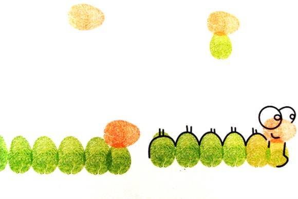 小班美术教案，手指印画
